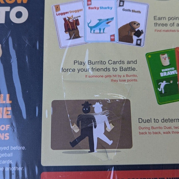 NEW Exploding Kittens Throw Throw Burrito 2-6 Players Dodgeball Card Game - Picture 3 of 7